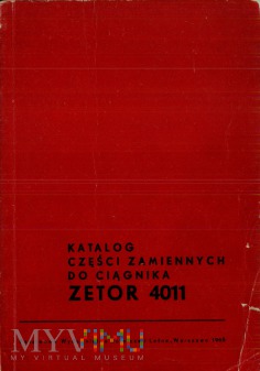 Duże zdjęcie Zetor 4011 - Katalog części zamiennych
