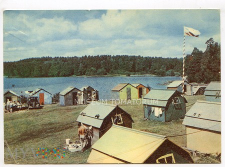 Duże zdjęcie Ruciane - Ośrodek campingowy nad jeziorem - 1965