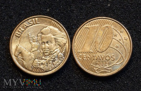 Brazylia, 10 centavos 2004