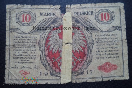 10 marek polskich - 9 grudnia 1916