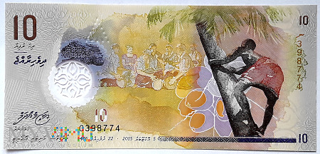 Malediwy 10 rufiyaa 2015