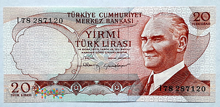 Turcja 20 lir 1974