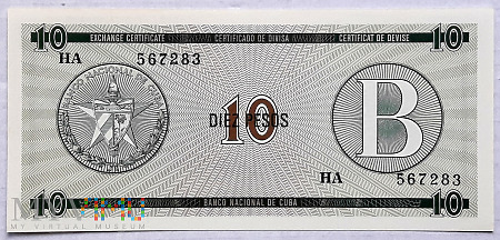 Kuba 10 pesos 1985