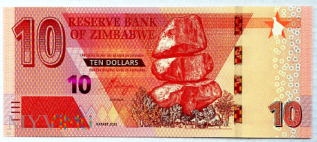 Zimbabwe 10 $ 2020