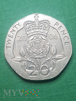 Wielka Brytania- 20 pensów 2006 r.
