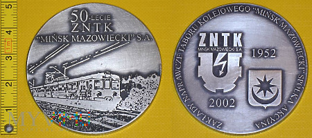 Medal kolejowy - firmowy ZNTK Mińsk Mazowiecki