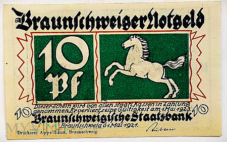 Braunschweig 10 pf 1921