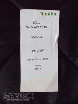 Kurtka MW - Moleskin wz. 607/MON