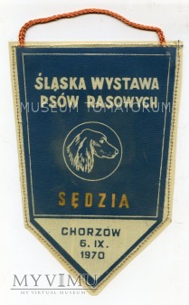 Duże zdjęcie Proporczyk - Śląska Wystawa Psów Rasowych - 1970
