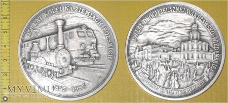 Duże zdjęcie Medal kolejowy Drogi Żelaznej Warszawsko - Wied.