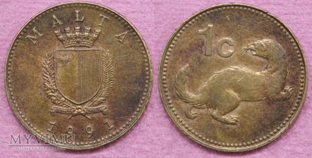 Duże zdjęcie Malta, 1 Cent 1991