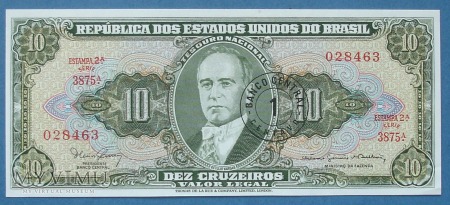 1 Centavo (10 cruzeiros)1966- Brazylia