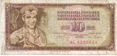 10 dinarów 1968