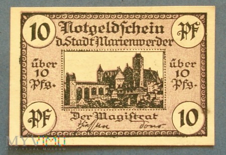 10 Pfennig 1920 - Marienwerder - Kwidzyń