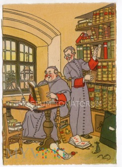 M. Barré & J. Dayez - Biblioteka klasztorna