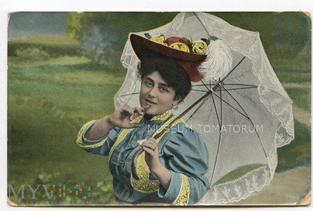 Duże zdjęcie Pani z parasolką - 1907