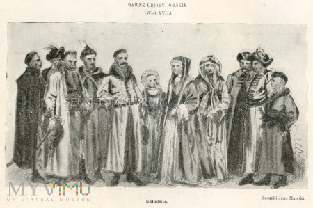 Duże zdjęcie Matejko - Ubiory polskie z XVII w. Szlachta