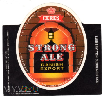 Ceres Strong Ale Danish Export