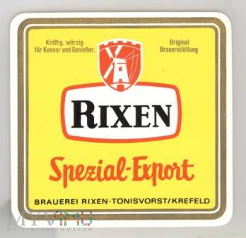 Rixen, Spezial-Export