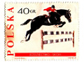 seria znaczków Jeździectwo