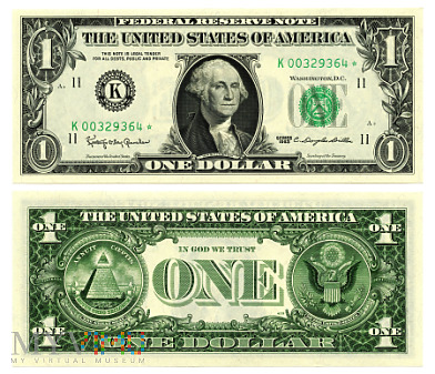Duże zdjęcie 1 Dollar 1963 (K 00329364 *) seria zastępcza