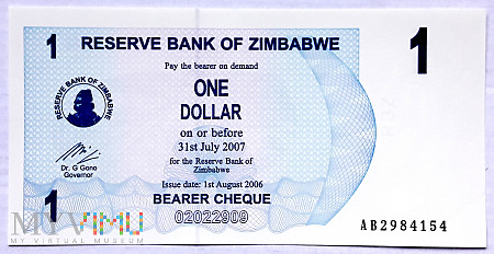 Zimbabwe 1 $ 2006