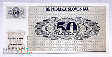 Słowenia 50 tolarów 1990