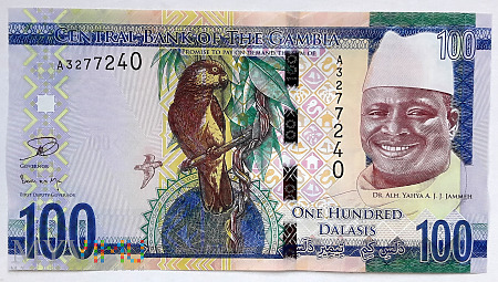 GAMBIA 100 dalasis 2015