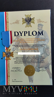 Duże zdjęcie Dyplom i odznaka 100 Rocznicy Uzyskania Niepodległ