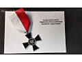 Legitymacja do Orderu Polskiego Czarnego Krzyża