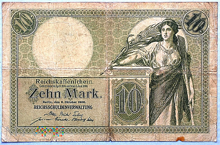 Niemcy 10 marek 1906