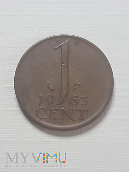 Holandia- 1 cent 1963 r.