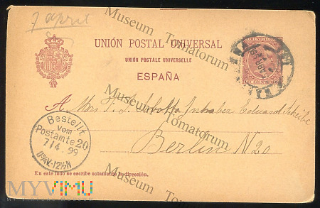 Hiszpańska Poczta - 1899
