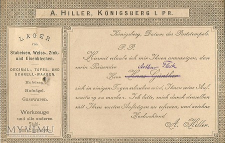 A. Hiller Konigsberg 1917 r.