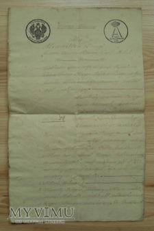 kontrakt sprzedaży i kupna, rok 1861