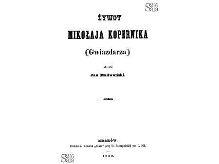 Żywot Mikołaja Kopernika (gwiazdarza) Kraków 1953