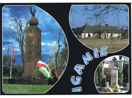 180 rocznica bitwy pod Iganiami - 2 pocztówki.