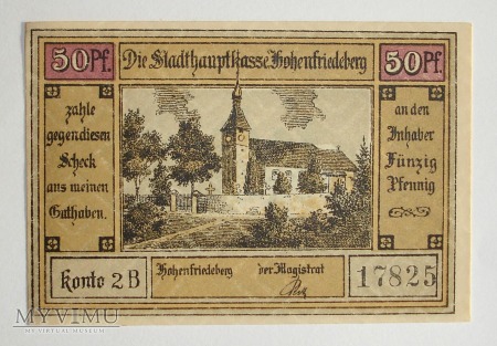 50 Pfennig 1922 - Hohenfriedeberg - Dobromierz