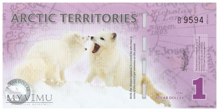 Terytoria Arktyczne - 1 dolar (2012)
