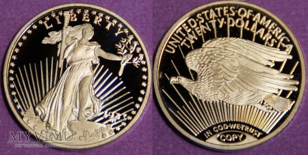 USA, Replika DOUBLE EAGLE 1933 20$