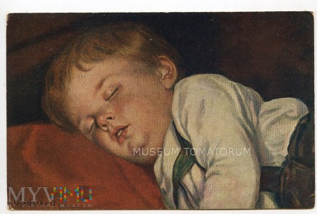 Defregger - Śpiący chłopiec