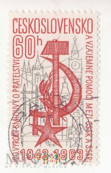 Duże zdjęcie Czesko-Radziecka przyjaźń -znaczek 1963