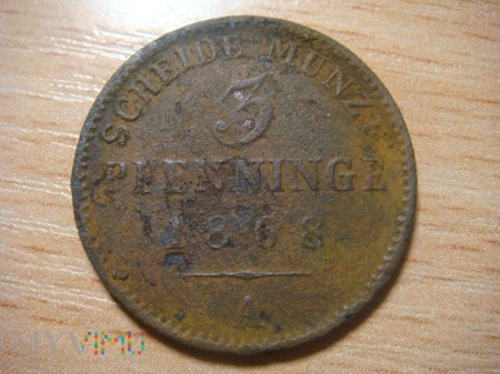 3 Pfenninge 1868 A