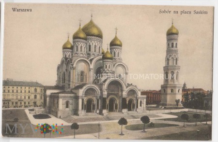 Duże zdjęcie W-wa - Cerkiew św. Aleksandra Newskiego - 1912 ok.