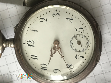 Duże zdjęcie zegarek kieszonkowy srebro 800 6 rubis
