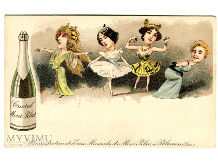 Duże zdjęcie c. 1900 Cléo de Mérode Sarah Bernhardt Belle Otero