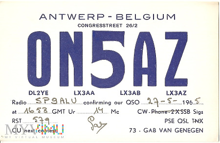 Belgia-ON5AZ-1965.a
