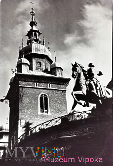Kraków - pomnik Tadeusza Kościuszki na Wawelu 1964