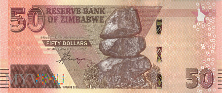 Zimbabwe - 50 dolarów (2020)