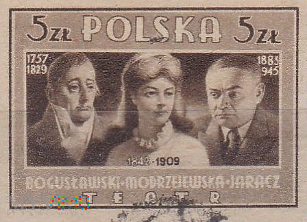 Duże zdjęcie W. Bogusławski, H. Modrzejewska and S. Jaracz